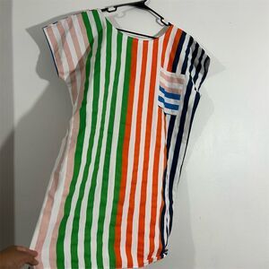 Alice‎ + Oliv Women's Multicolor Striped Short Dress  M